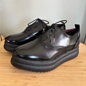 Zara platform loafers